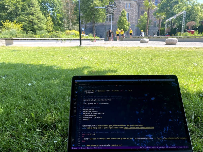 Coding in the sun